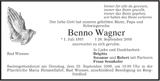 Leo Wagner Todesanzeige